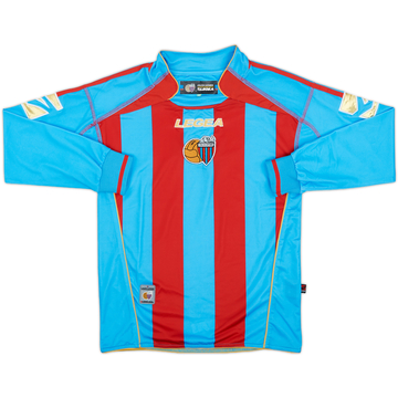 2007-08 Catania Home L/S Shirt - 8/10 - (XS)