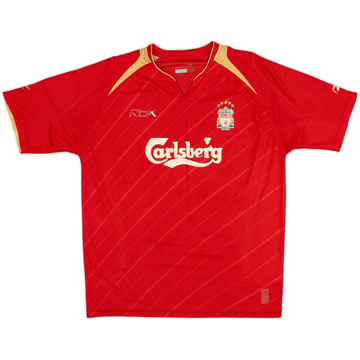 Camiseta de local CL de Liverpool 2005-06 - 3/10 - (L)