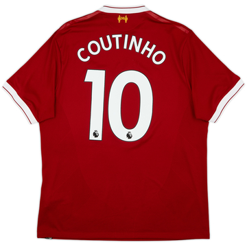 2017-18 Liverpool 125 Years Home Shirt Coutinho #10 - 8/10 - (L)