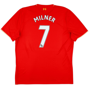 2015-16 Liverpool Home Shirt Milner #7 - 7/10 - (XXL)