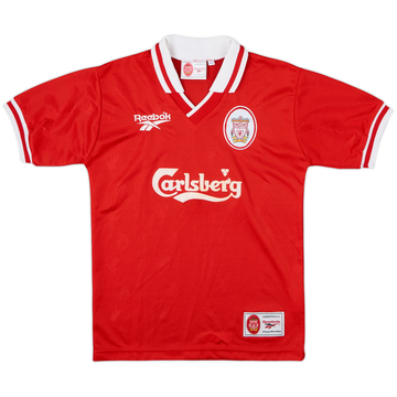 1996-98 Liverpool Home Shirt - 8/10 - (L.Boys)
