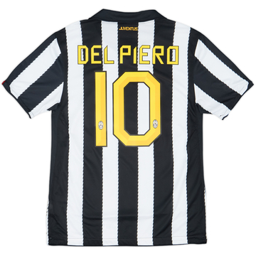 2010-11 Juventus Home Shirt Del Piero #10 - 8/10 - (M)