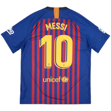 2018-19 Barcelona Home Shirt Messi #10 - 8/10 - (S)