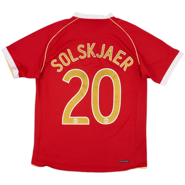 2006-07 Manchester United Home Shirt Solskjaer #20 - 8/10 - (M)