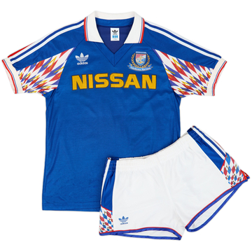 1992-93 Yokohama Marinos Home Shirt & Shorts - 7/10 - (M)