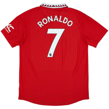 2022-23 Manchester United Authentic Home Shirt Ronaldo #7 - 8/10 - (XL)
