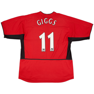 2002-04 Manchester United Home Shirt Giggs #11 - 5/10 - (XL)