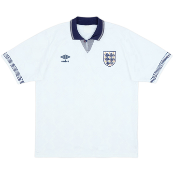 1990-92 England Home Shirt - 9/10 - (L)