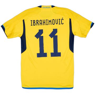 2022-23 Sweden Home Shirt Ibrahimovic #11 - 9/10 - (M)