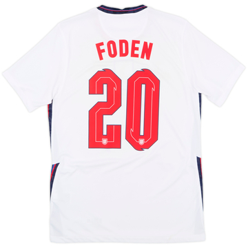 2020-22 England Home Shirt Foden #20 - 7/10 - (M)