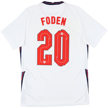 2020-22 England Home Shirt Foden #20 - 6/10 - (M)