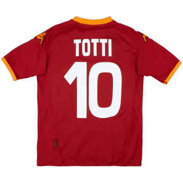 2007-08 Roma Home Shirt Totti #10 - 7/10 - (S)