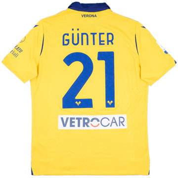 2020-21 Hellas Verona Match Issue Away Shirt Gunter #21