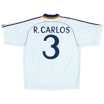1998-00 Real Madrid Home Shirt R.Carlos #3 - 7/10 - (L)