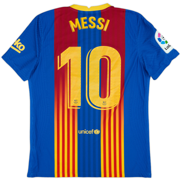2020-21 Barcelona Authentic El Clasico Home Shirt Messi #10 - 8/10 - (L)