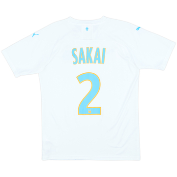 2019-20 Olympique Marseille Home Shirt Sakai #2 - 8/10 - (S)