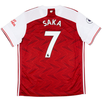 2020-21 Arsenal Home Shirt Saka #7 - 8/10 - (XL)