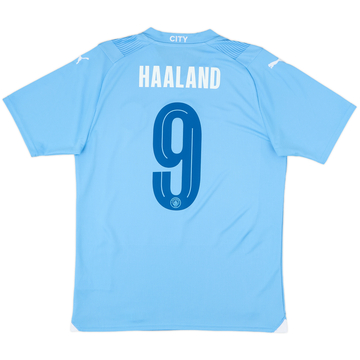 2023-24 Manchester City Home Shirt Haaland #9 - 10/10 - (M)