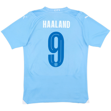 2023-24 Manchester City Home Shirt Haaland #9 - 7/10 - (S)