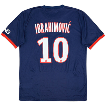 2013-14 Paris Saint-Germain Home Shirt Ibrahimovic #10 - 7/10 - (M)