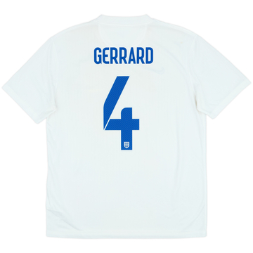 2014-15 England 'Brazil' Home Shirt Gerrard #4 - 6/10 - (L)