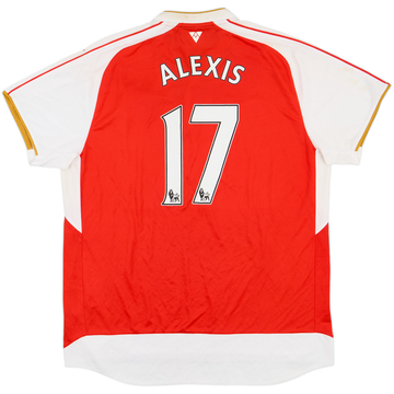 2015-16 Arsenal Home Shirt Alexis #17 - 7/10 - (XXL)