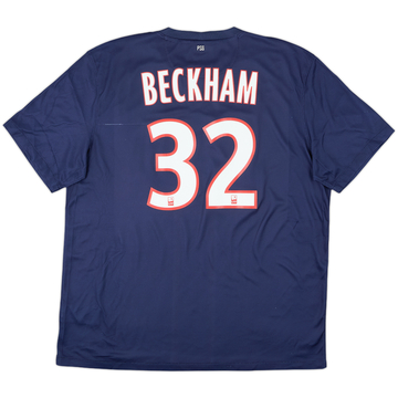 2012-13 Paris Saint-Germain Home Shirt Beckham #32 - 6/10 - (XL)