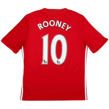 2016-17 Manchester United Home Shirt Rooney #10 - 9/10 - (XL.Boys)