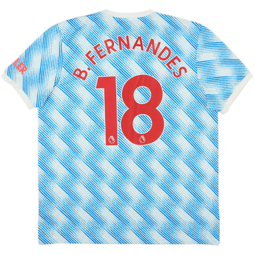 2021-22 Manchester United Away Shirt B.Fernandes #18 - 8/10 - (XL)