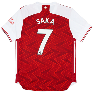 2020-21 Arsenal Authentic Home Shirt Saka #7 - 9/10 - (L)