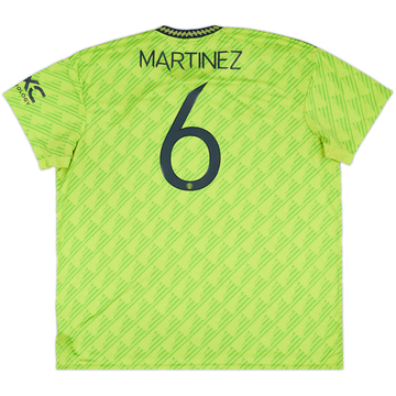 2022-23 Manchester United Third Shirt Martinez #6 - 8/10 - (3XL)