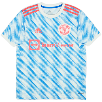 2021-22 Manchester United Away Shirt - 9/10 - (L.Boys)