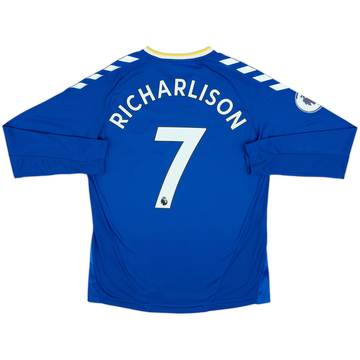2021-22 Everton Home L/S Shirt Richarlison #7 - 9/10 - (L)