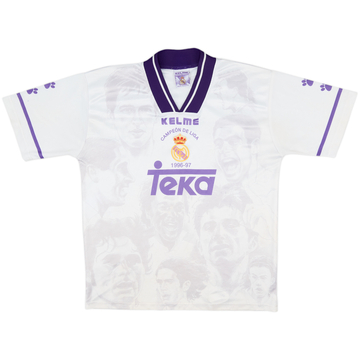 1996-97 Real Madrid Kelme 'Campeon de Liga' Shirt - 5/10 - (M)