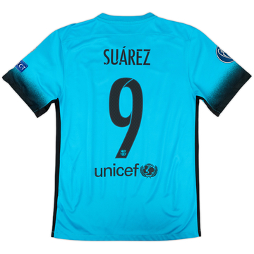 2015-16 Barcelona Third Shirt Suarez #9 - 6/10 - (S)