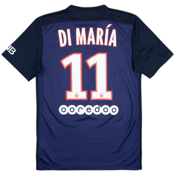 2015-16 Paris Saint-Germain Home Shirt DiMaria #11 - 5/10 - (S)