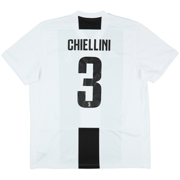 2018-19 Juventus Home Shirt Chiellini #3 - 8/10 - (XL)