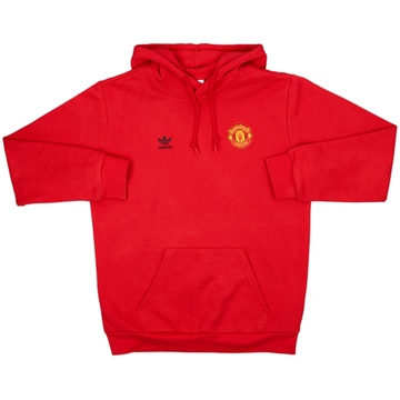 2023-24 Manchester United adidas Hooded Sweat Top - 10/10 - (M)