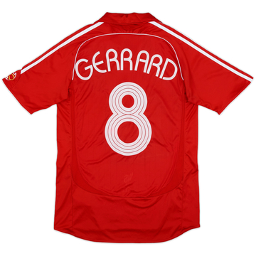 2006-08 Liverpool Home Shirt Gerrard #8 - 6/10 - (M)