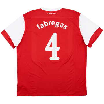 2010-11 Arsenal Home Shirt Fabregas #4 - 6/10 - (XXL)