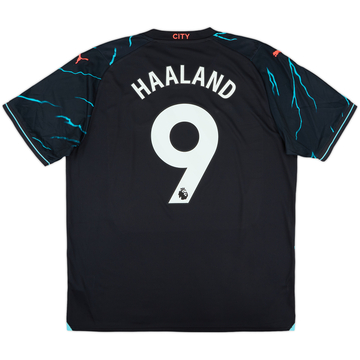 2023-24 Manchester City Third Shirt Haaland #9 - 10/10 - (XL)