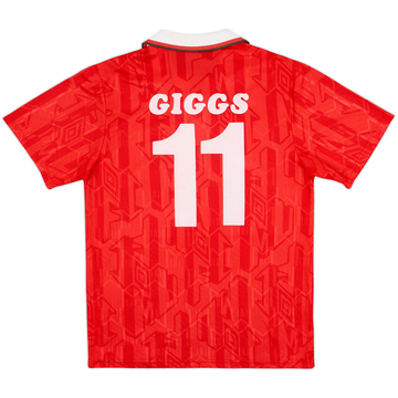 1992-94 Manchester United Home Shirt Giggs #11 - 8/10 - (M)