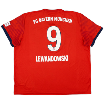 2018-19 Bayern Munich Home Shirt Lewandowski #9 - 4/10 - (XXL)