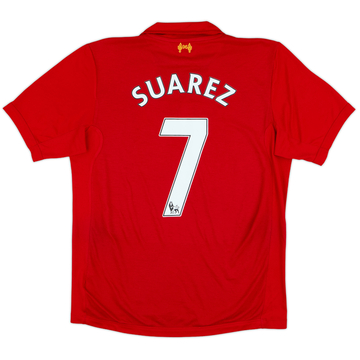 2012-13 Liverpool Home Shirt Suarez #7 - 6/10 - (M)