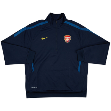 2010-11 Arsenal Nike 1/4 Zip Sweat Top - 9/10 - (XL)