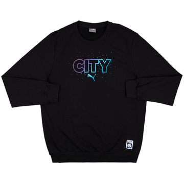 2021-22 Manchester City Puma Sweat Top - 9/10 - (L)