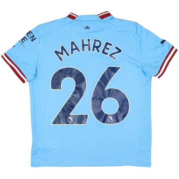 2022-23 Manchester City Home Shirt Mahrez #26 - 7/10 - (L.Boys)