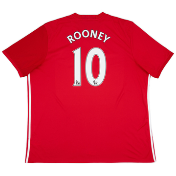 2016-17 Manchester United Home Shirt Rooney #10 - 9/10 - (3XL)