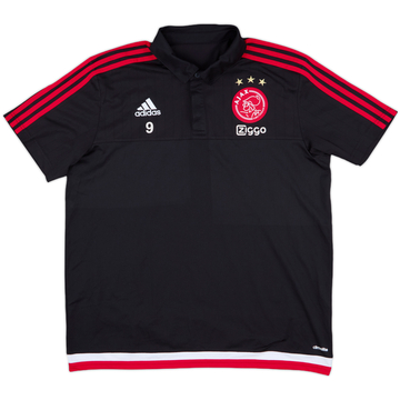 2015-16 Ajax Player Issue adidas Polo Shirt #9 - 9/10 - (XL)