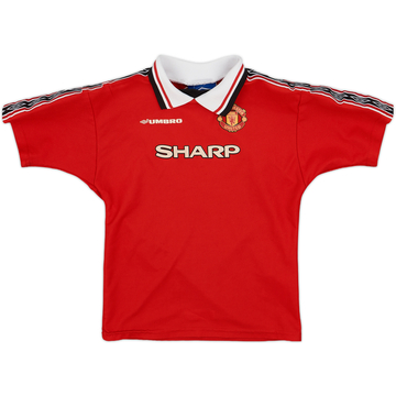 1998-00 Manchester United Home Shirt - 8/10 - (6-7 Years)